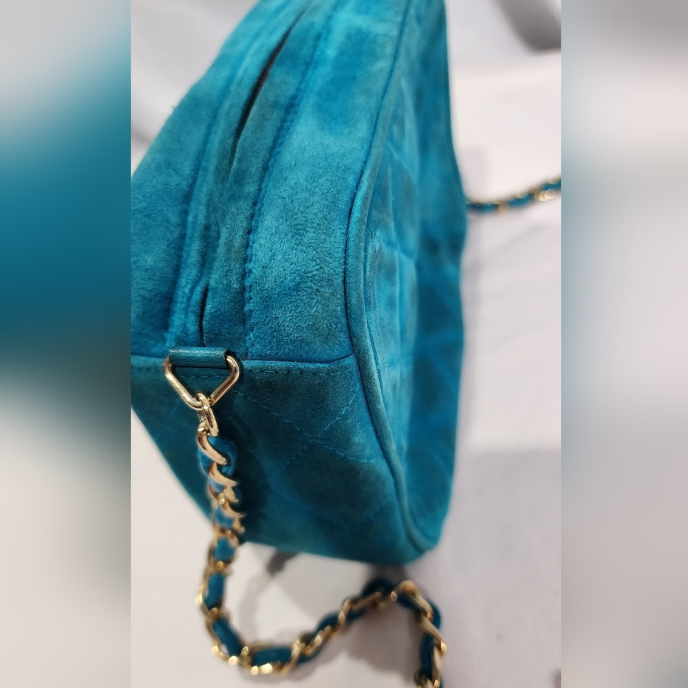 Chanel Mini Suede Tassel Camera Bag. Needs Ext Cleaning. No Hologram. - Picture 14 of 16